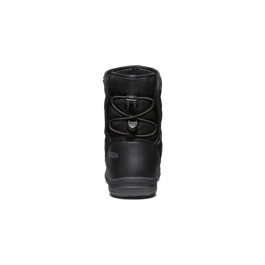Keen Big Kids' Puffrider Waterproof Winter Boot Black/Steel Grey