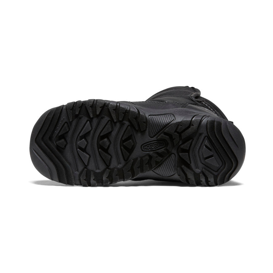 Keen Big Kids' Puffrider Waterproof Winter Boot Black/Steel Grey