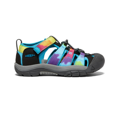 Keen Big Kids' Newport H2 Rainbow Tie Dye