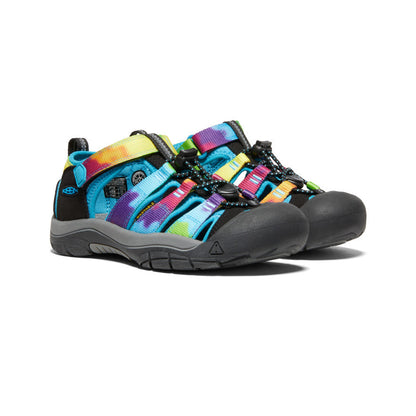 Keen Big Kids' Newport H2 Rainbow Tie Dye