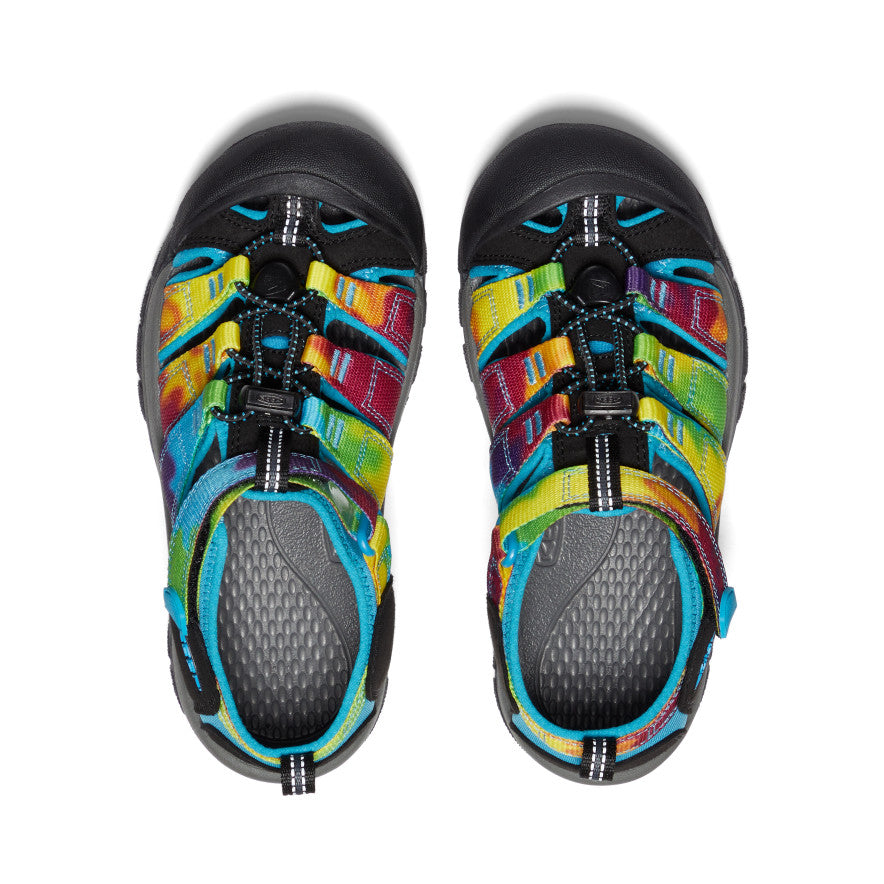 Keen Big Kids' Newport H2 Rainbow Tie Dye
