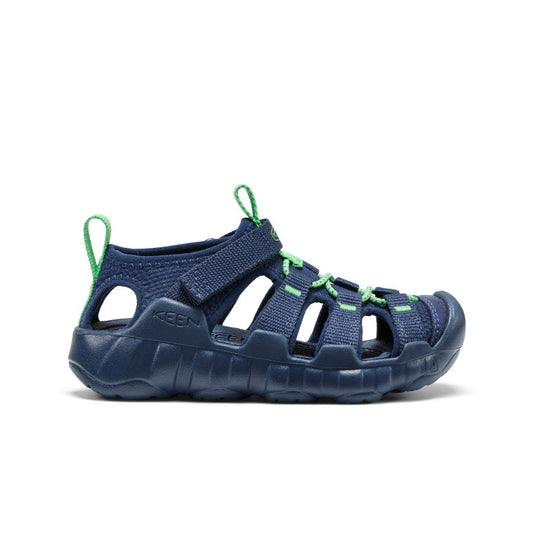 Keen Little Kids' Hyperport H2 Sandal Naval Academy/Vibrant Green