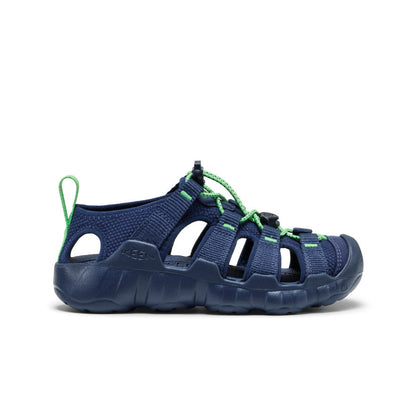 Keen Big Kids' Hyperport H2 Sandal Naval Academy/Vibrant Green