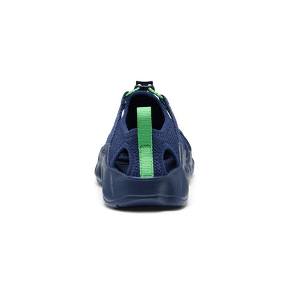 Keen Big Kids' Hyperport H2 Sandal Naval Academy/Vibrant Green