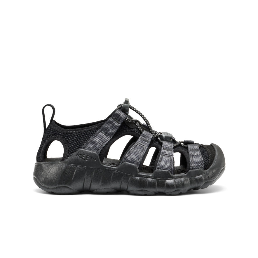 Keen Big Kids' Hyperport H2 Sandal Black/Steel Grey
