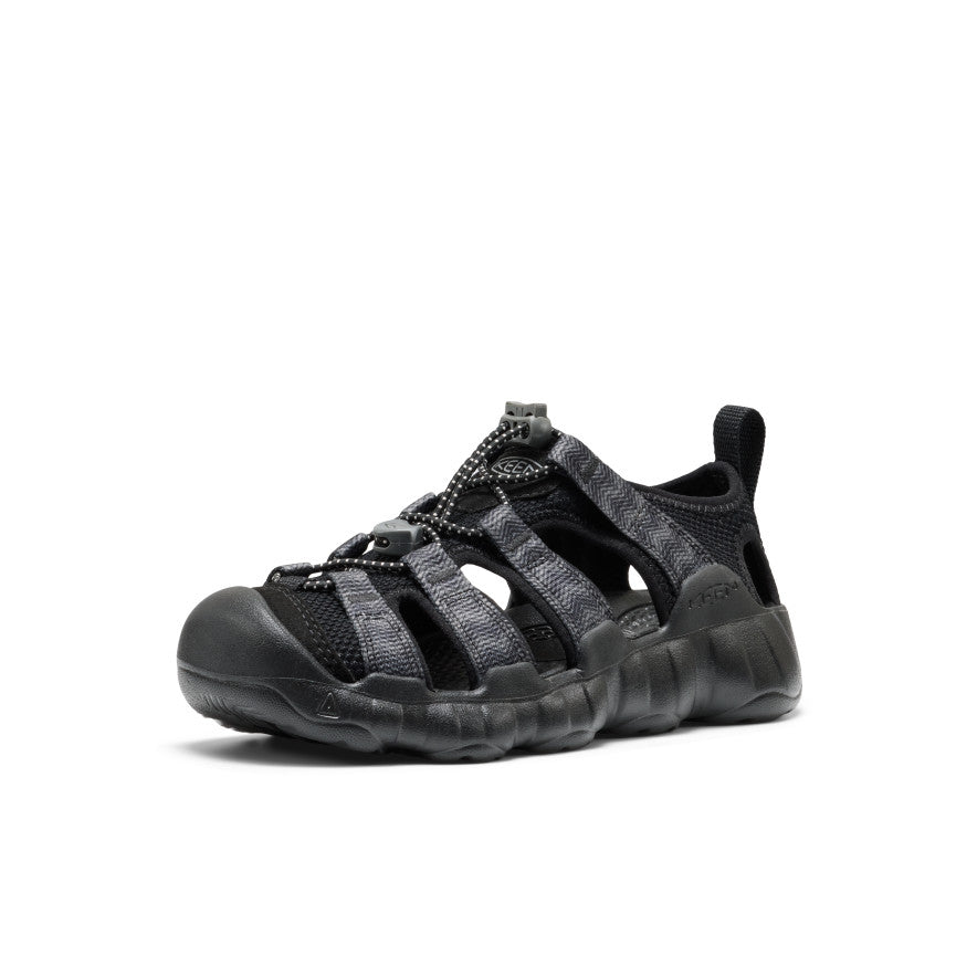 Keen Big Kids' Hyperport H2 Sandal Black/Steel Grey