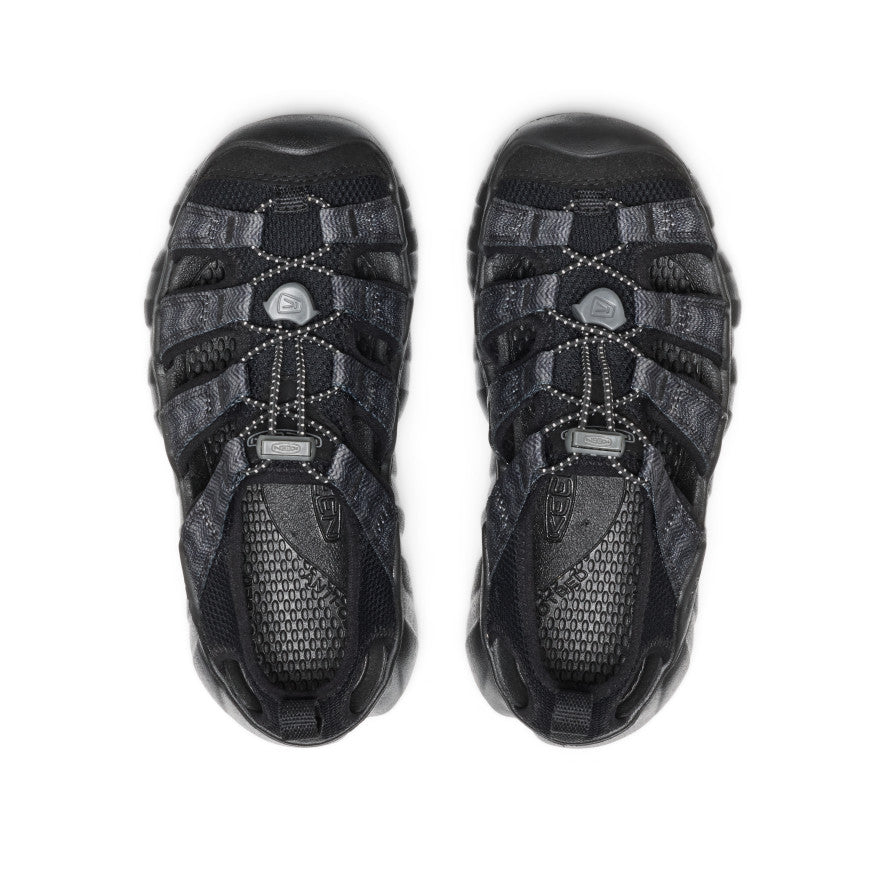 Keen Big Kids' Hyperport H2 Sandal Black/Steel Grey