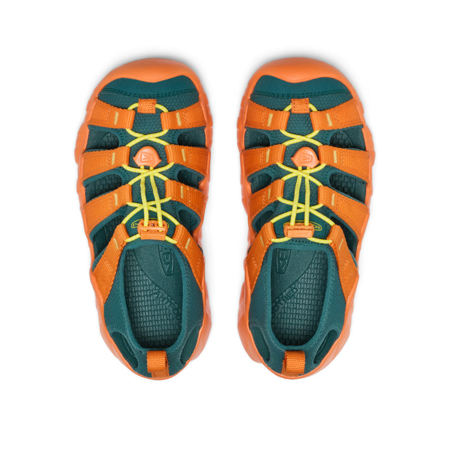 Keen Big Kids' Hyperport H2 Sandal Mediterranea/Orange Peel