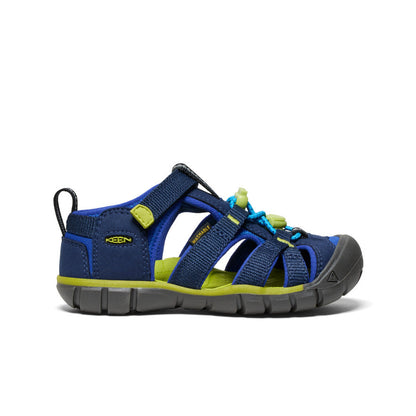 Keen Little Kids' Seacamp II CNX Naval Academy/Chartreuse