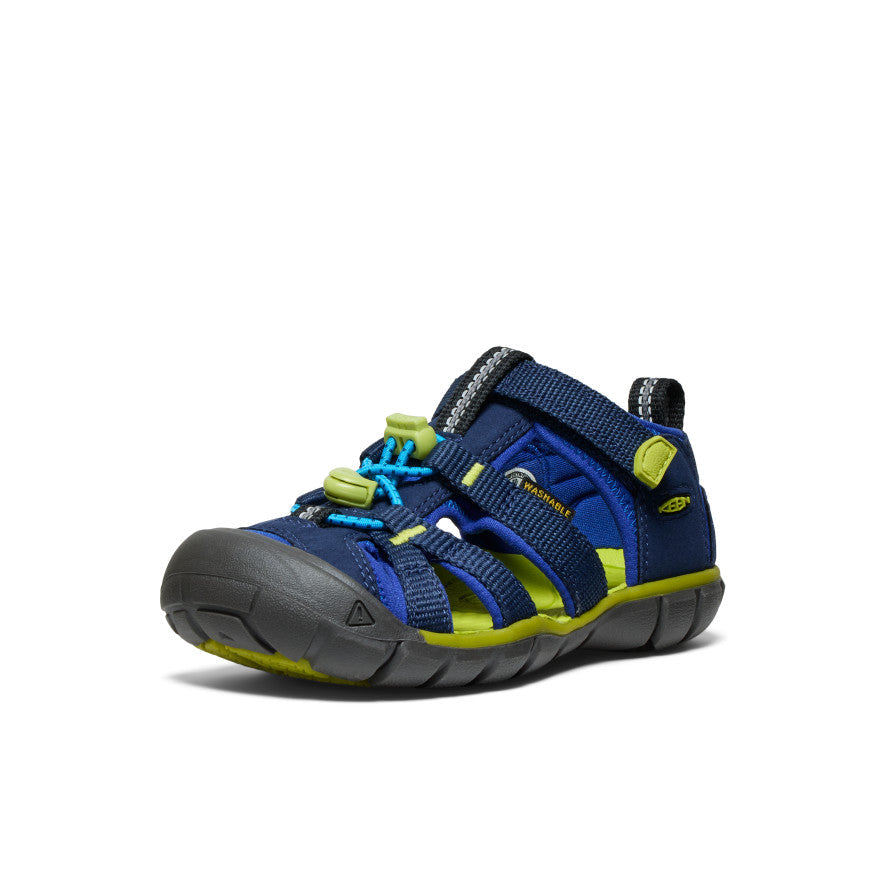 Keen Little Kids' Seacamp II CNX Naval Academy/Chartreuse