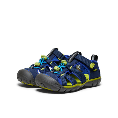 Keen Little Kids' Seacamp II CNX Naval Academy/Chartreuse