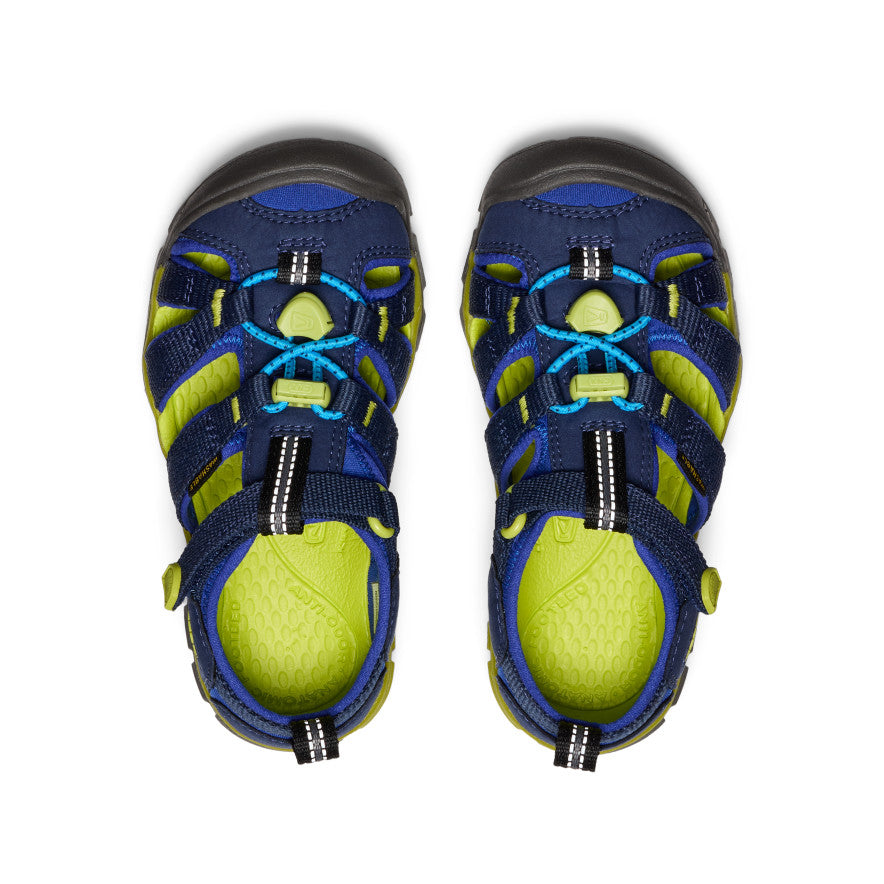 Keen Little Kids' Seacamp II CNX Naval Academy/Chartreuse