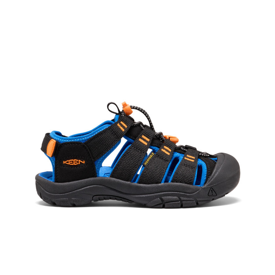 Keen Big Kids' Newport Boundless Sandal Black/Precious Blue