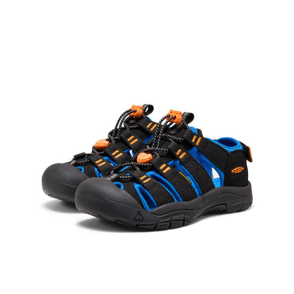 Keen Big Kids' Newport Boundless Sandal Black/Precious Blue