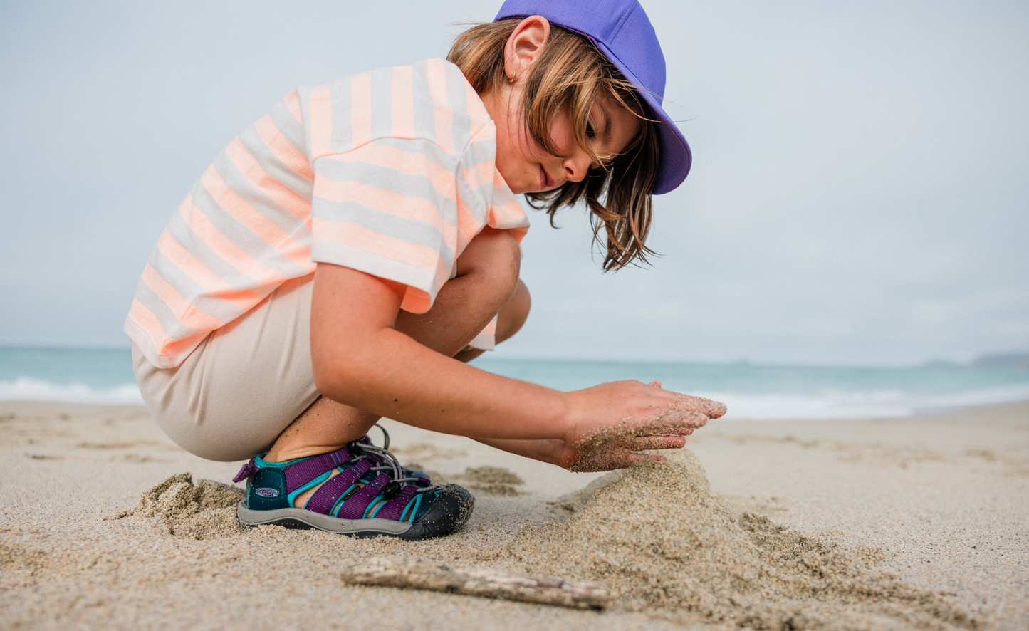 Keen Little Kids' Newport Boundless Sandal Black/Precious Blue