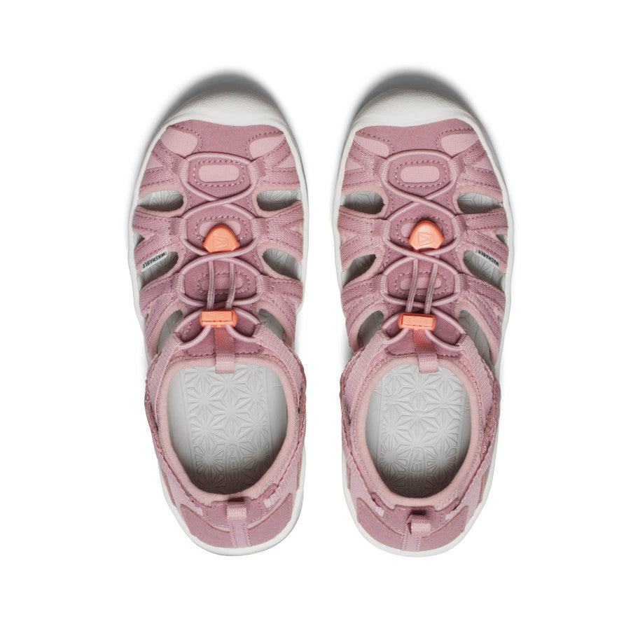 Keen Big Kids' Moxie Sandal Nostalgia Rose/Papaya Punch