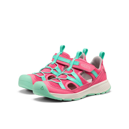 Keen Big Kids' Motozoa Sandal Pink Lemonade/Cabbage