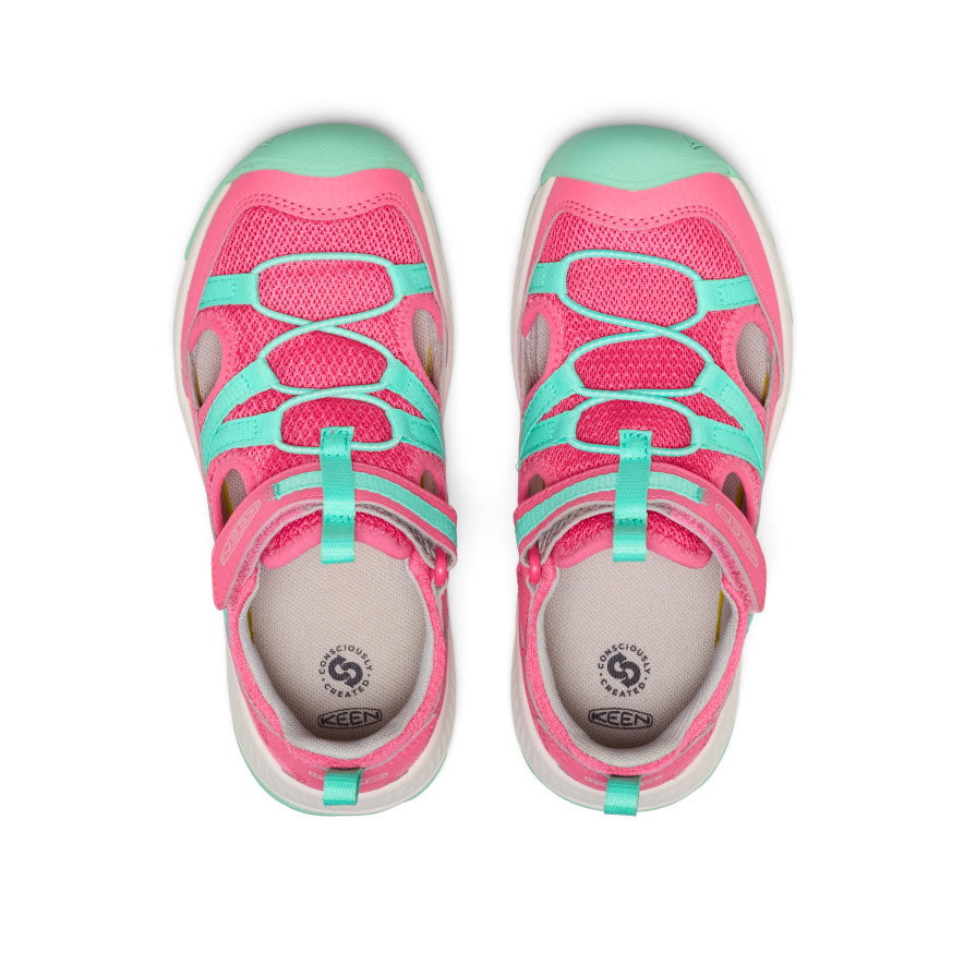 Keen Big Kids' Motozoa Sandal Pink Lemonade/Cabbage