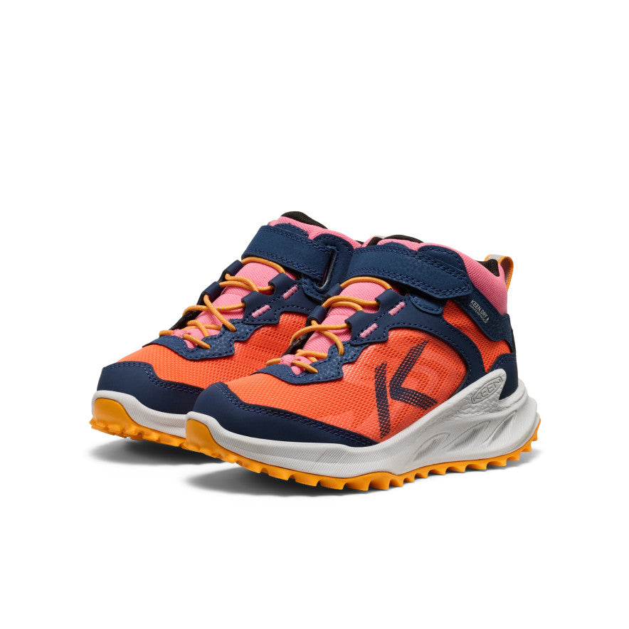 Keen Little Kids' Zionic Waterproof Hiker Naval Academy/Nasturtium