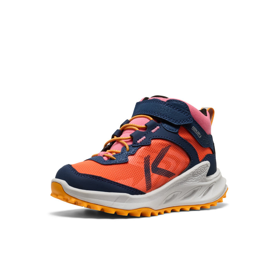 Keen Little Kids' Zionic Waterproof Hiker Naval Academy/Nasturtium