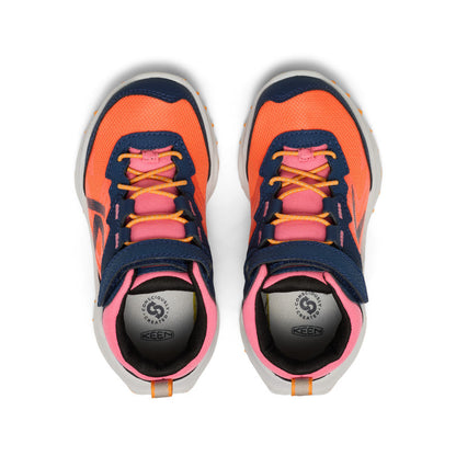 Keen Little Kids' Zionic Waterproof Hiker Naval Academy/Nasturtium